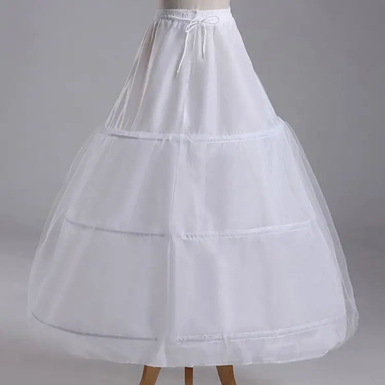 Hochzeit Ballkleid Damenkostüm Röckefutter 3 Rillen Damen Petticoat HCPS-009