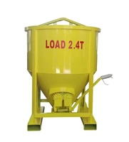Bennes à béton pour chantier de construction, Grue à tour, Trémie inférieure