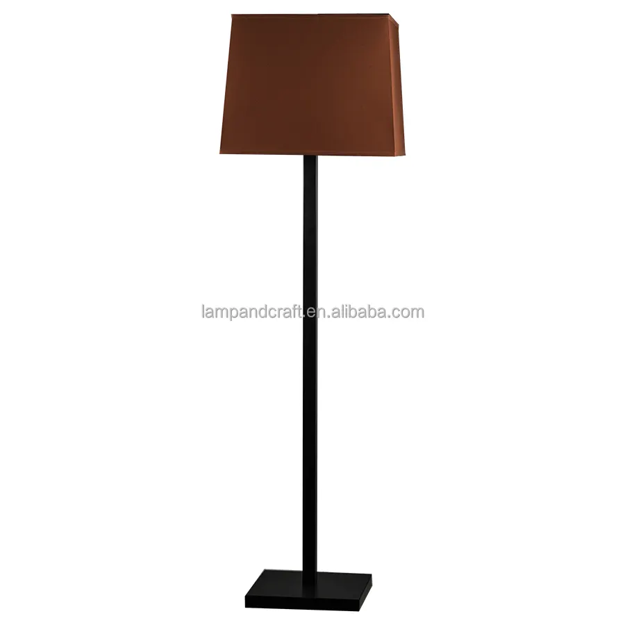 Grauer Lampen schirm zweipolige Stehlampe für Wohnzimmer mit hängendem Trommel schirm und 3 Farb temperaturen Stehlampe