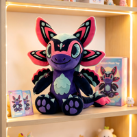 Peluche de dragon fantastique personnalisée OEM ODM, figurine en peluche de personnage original, jouet créature douce au design personnalisé pour collection ou cadeau