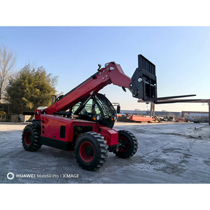 Chariot élévateur tout-terrain diesel multifonctionnel pour ferme, 3,5t, 4t, 5t, 6 tonnes, <span class=keywords><strong>4</strong></span> roues motrices, tout-terrain, avec <span class=keywords><strong>godet</strong></span> basculant - Product Image 1