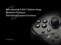 Manette de jeu GuliKit ES/ES E-sports 4000 TMR Joystick à vibration rotative asymétrique 3 niveaux d'intensité pour Switch 2/PC/Android