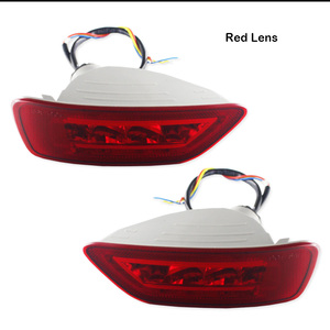 Màu Đỏ Ống Kính 20-SMD 3030 LED Bumper Phản Xạ Đánh Dấu Lights Đối 2011-Up Jeep Grand Cherokee WK2 La Bàn Và Dodge Red Tail Đèn - Product Image 2