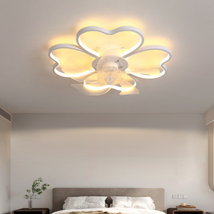 <span class=keywords><strong>Diseño</strong></span> moderno decorativo 110-220V lámpara de <span class=keywords><strong>ventilador</strong></span> de techo en forma de pétalo con luces Led Control remoto para habitación de niños - Product Image 5
