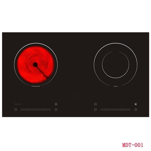 Cocina de Inducción Eléctrica Doble de Bajo Precio con Doble Cabezal, Múltiples Baterías, Control Táctil y Placa de Cerámica Lisa 2 - Product Image 5