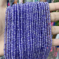 Petite coupe à facettes ronde rose violet cubique Zircon zircone perles en vrac pour la fabrication de bijoux à bricoler soi-même 2MM 3MM 4MM