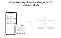 Module d'interrupteur intelligent Wi-Fi double relais R3 ESP32 MCU, indice de protection IP21, compatible avec l'application Ewelink, détection de puissance à distance pour volet roulant