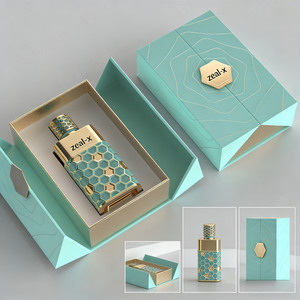 Wholesale Luxury Custom Double-Door <strong>Magnetic</strong> Recycled Materials Rigid Book Shaped Paper Box Hot Stamping Die Cut Matt Lamination - Product Image 4