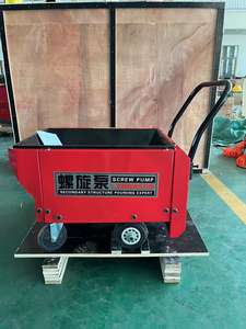 Machine à pompe à béton compacte, pulvérisateur de mortier à haute efficacité pour les petits projets de <span class=keywords><strong>construction</strong></span>, portable et facile à déplacer - Product Image 3