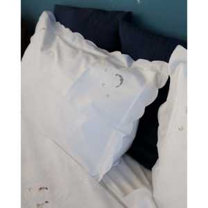 Super King Cotton Flat <b>Bed</b> <b>Sheet</b> with Cutwork Embroidery Plain <b>Striped</b> Pattern and Soft Feature 6pcs Set Single Packaging - Product Image 1