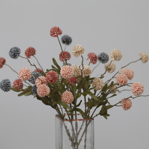 Fragrant Village Warm Trees Bouquet di Fiori Artificiali <span class=keywords><strong>in</strong></span> Seta Stile Autunnale Vintage, Dente di Leone a 5 Teste e Crisantemo, per Matrimonio - Product Image 1