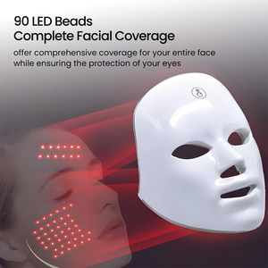 ปรับแต่งโลโก้ หน้ากาก 7 สี บำรุงผิวหน้า เครื่องนวดหน้าแบบชาร์จไฟได้ - Product Image 5