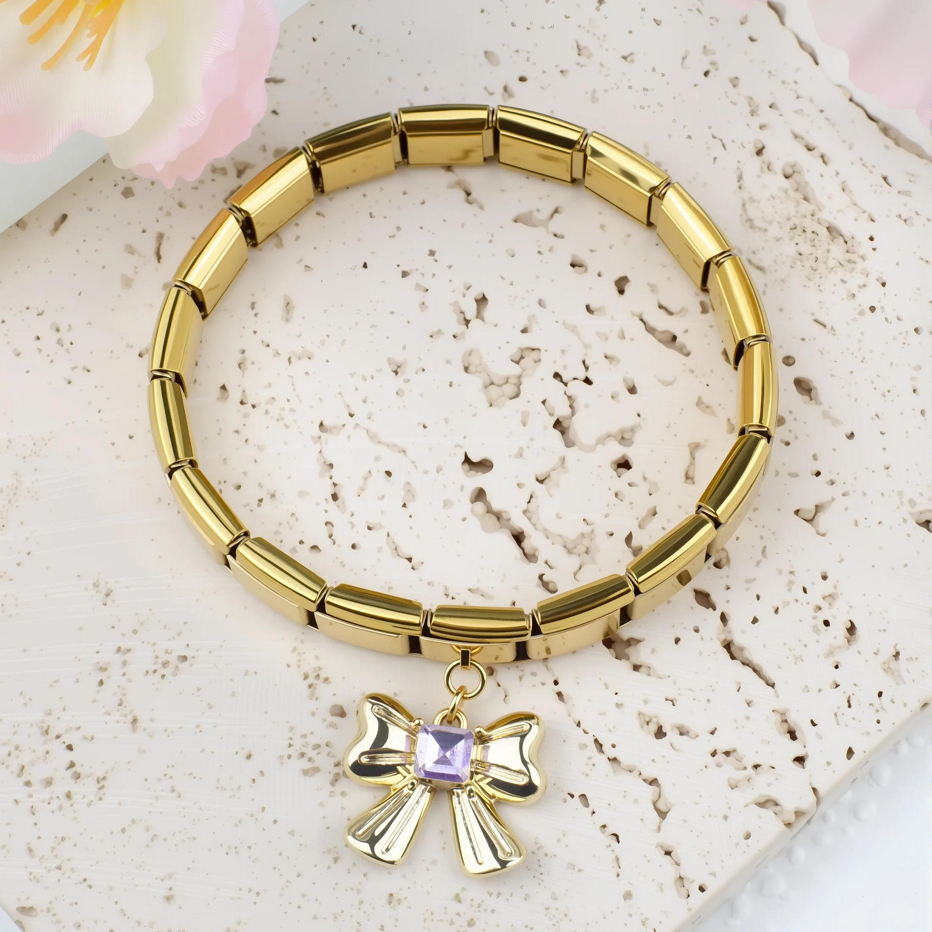 Diamante púrpura dorado