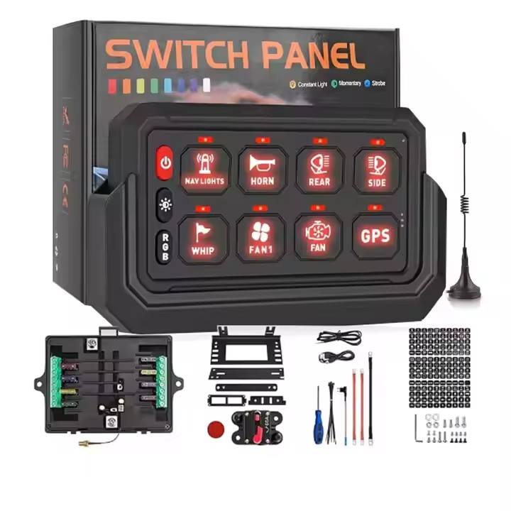 Remote Control Switch Panel Rcsp Idt 12volt 8 Gang Wireless Remote Control RGB LED Switch Panel