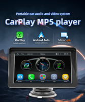 Pantalla táctil inteligente universal de 7 pulgadas, inalámbrico, portátil, Carplay, Android, reproductor de CD, cámara de respaldo, reproductor de CD