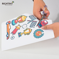 Papier autocollant pour étiquettes A4 imprimé au laser et à jet d'encre, imperméable, taille personnalisée, blanc mat, PP PET vinyle, pour emballage