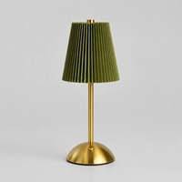 Lampe de table LED sans fil TSINYE en métal avec variateur d'intensité, batterie rechargeable intégrée, 3 niveaux de luminosité, lampe de chevet pour patio et chambre à coucher