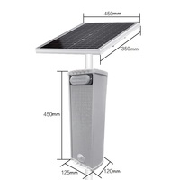 Sistema de Alarma de Seguridad para el Hogar Inalámbrico con Energía Solar para Exteriores, Clasificación IP65, Sirena de Metal, Sensor Infrarrojo, Detector, Alerta de Sonido y Luz