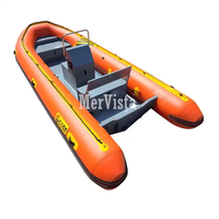 Bateau de plaisance à console centrale Ocean Master Rib Aluminum Patrol 580 de 19 pieds avec moteur hors-bord