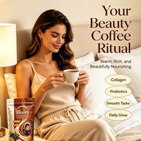 Complément Alimentaire Café L-Carnitine OEM en Poudre Instantanée pour Adultes, Type Instantané Naturel avec Probiotiques et Collagène Végétal
