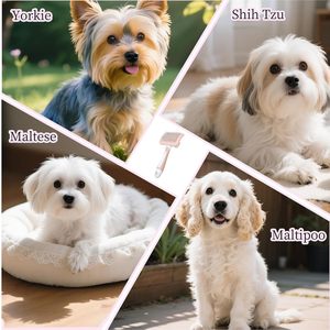 Dog Grooming Kit <b>Pet</b> Slicker <b>Brush</b> Long-Haired Dog Grooming <b>Brush</b> Set Deshedding and Dematting - Product Image 5