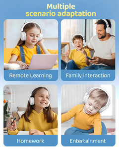 AWATRUE AT8 Kids <b>Wireless</b> Headphones, Foldable Over-Ear Headset with Safe Volume Limit HD ENC Mic - Product Image 5