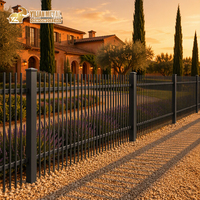 Panneau de clôture vertical en aluminium soudé populaire en Australie, revêtement poudré, pour piscine et jardin, norme AS