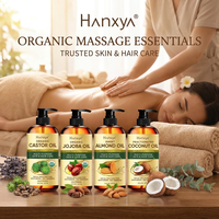 Huile de massage à la noix de coco fractionnée pour salon SPA, 473 ml, flacon pompe, vente en gros, OEM, ODM
