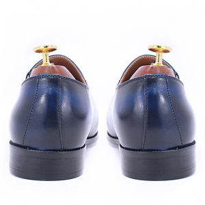2021 New Personalizza Vestito <span class=keywords><strong>Scarpe</strong></span> di Cuoio Blu Low Cut Uomini Fatti A Mano Da <span class=keywords><strong>Sposa</strong></span> Partito Oxford <span class=keywords><strong>Scarpe</strong></span> - Product Image 6