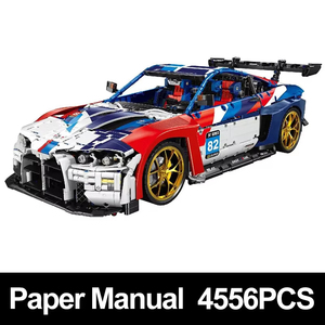 Jd040 טכני m4 1:8 סופרקאר בקנה מידה 76922 מכוניות מכוניות מודל בניית בלוקים לבנים מתנות יום הולדת צעצוע - Product Image 5