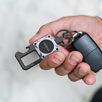Porte-clés rechargeable avec ouvre-bouteille, mousqueton, traqueur GPS et Bluetooth pour bagages