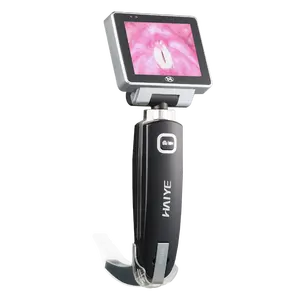 CE अनुमोदित videolaryngoscope वयस्क और बाल चिकित्सा अस्पताल डिवाइस कठोर वीडियो इंटुबैषेण laryngoscope किट