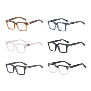 Montures <span class=keywords><strong>de</strong></span> lunettes optiques anti-lumière bleue TR90, verres correcteurs, collection 2026, mode masculine, logo personnalisé, forme carrée - Product Image 2
