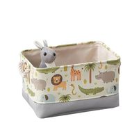 Panier de rangement pliable Mixwares en tissu écologique à motif de dessin animé pour jouets d'enfants et vêtements sales, grande taille