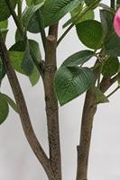 Künstlicher Rosenbaum im Topf, Künstliche Blühende Rosenpflanze mit Schwarzem Topf für Wohnzimmer, Hochzeit, Hotel, Bodendekoration