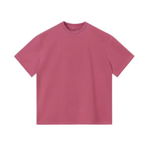 T-shirt Homme Oversize à Épaules Tombantes en Coton Tricoté 100% Écologique, Lavage Acide, Impression Personnalisée, OEM - Product Image 5