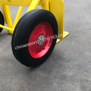 भारी ड्यूटी हैंड ट्रॉली ht40 ht50 के साथ 8 "ठोस पहिया फोल्डिंग टो प्लेट भंडारण उपकरण कार्ट के साथ - Product Image 6