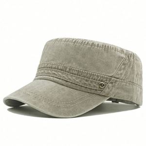 Casquettes plates pour hommes en coton délavé, style casquette de cadet, pour loisirs et activités de plein air, protection solaire - Product Image 3
