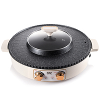 Olla Eléctrica Multifuncional RAF R.5477 para Asar, Ideal para Fiestas en Casa, Barbacoa, Olla Caliente sin Humo, Bandeja para Hornear