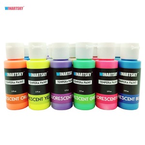 Pintura Lavable de Colores para Niños, 30 Colores (2 oz Cada Uno), Set de Pintura <span class=keywords><strong>Tempera</strong></span> con 3 Pinceles, Lienzo y Papel - Product Image 1