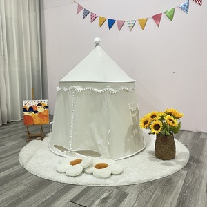 Tienda de juegos infantil de lona blanca para interiores, castillo de princesa, casa de juguete para niños de 2 a 4 años, unisex - Product Image 3