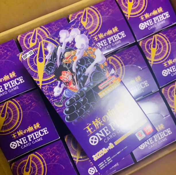 Collectible Game Cards One Pieced TCG OP-10 Booster Box Royal Blood Official Royal Bloodline Trading Cards Dressrosa Punk Hazard