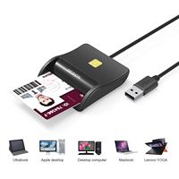 Lector de Tarjetas Inteligentes USB 2.0 de Alta Velocidad Compatible con Múltiples Tarjetas, con Soporte para Chip Magnético, para Aplicaciones de Tarjetas ATM, IC, ID y SIM