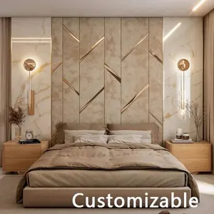 高品质设计师定制尺寸床头板背景墙装饰墙板