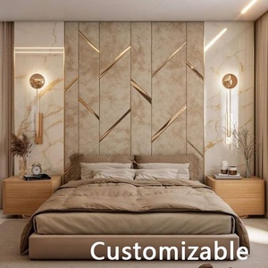High Quality Designer Custom Size Headboard Background <strong>Wall</strong> <strong>Upholstered</strong> <strong>Wall</strong> <strong>Panels</strong> - Product Image 1