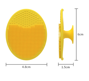 Cepillo de champú <span class=keywords><strong>para</strong></span> bebés <span class=keywords><strong>para</strong></span> eliminar la suciedad <span class=keywords><strong>del</strong></span> <span class=keywords><strong>cabello</strong></span> artefactos Cepillo de champú de gel de sílice <span class=keywords><strong>para</strong></span> bebés <span class=keywords><strong>para</strong></span> eliminar la grasa fetal cepillo suministros de baño - Product Image 1