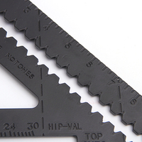 Règle d'angle triangulaire en aluminium OEM d'usine 90/45 degrés 7''/120g, outil de mesure métrique haute précision multifonctionnel pour le bricolage, garantie 3 ans