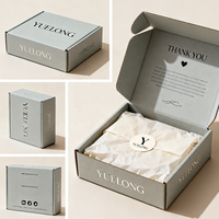 Boîte d'expédition en carton ondulé personnalisable de grande capacité avec logo en mousse imprimé à l'intérieur, emballage efficace pour bougies, cadeaux et artisanat