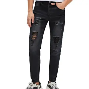 Skykingdom Casual Mannen Jeans Broek Mode Zwarte Bootcut Jeans Heren Potlood Slanke Jeans Voor Mannen