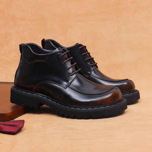 Chaussures plates décontractées et habillées pour hommes en cuir véritable respirant, légères, à enfiler, avec semelle extérieure en caoutchouc antidérapante - Product Image 3